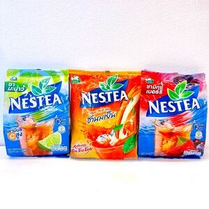 NESTEA Instant Tea Lot Thai Iced Tea, Mixed Berry Tea, Lime Lemon Iced Tea USA‎